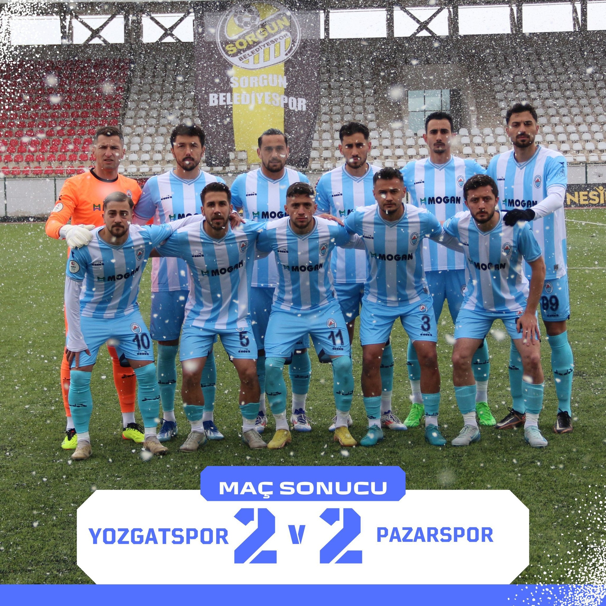 YOZGATSPOR İLE  2 -2 BERABERE  KALDIK...